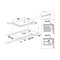 Whirlpool Hob AKT 8190/BA Black Radiant vitroceramic Frontal