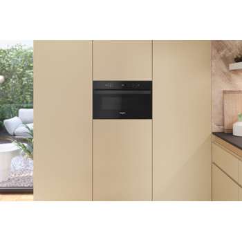 Whirlpool Mikrohullámú sütő Beépíthető AMW 6440 FB Fekete Elektromos 31 Mikrohullám+Grill funkció 1000 Lifestyle frontal