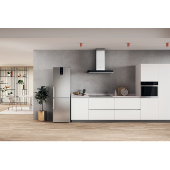 Whirlpool Холодильник з нижньою морозильною камерою. Соло W7X 82O OX H Optic Inox 2 двері Lifestyle frontal