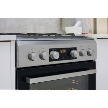 Whirlpool Tűzhely WS5G8CHX/E Inox Gáz Lifestyle control panel