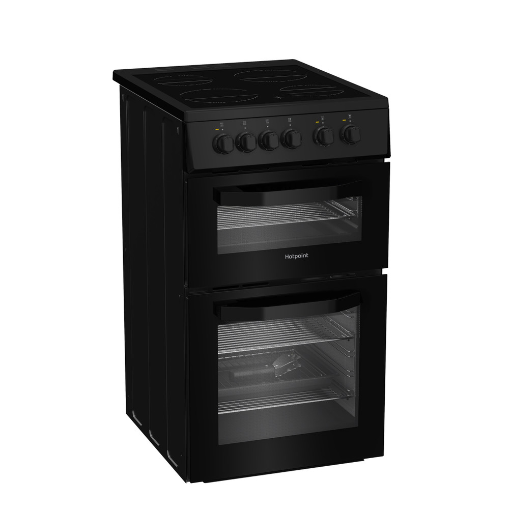 Hotpoint Double Cooker HTE5VCB Black A Vitroceramic Perspective