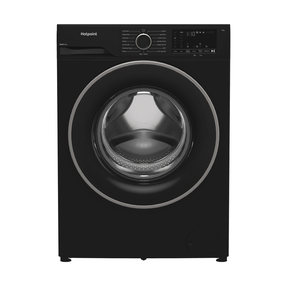 Hotpoint Washing machine Free-standing H 91B ANTI STAIN IRE Black Front loader A Frontal