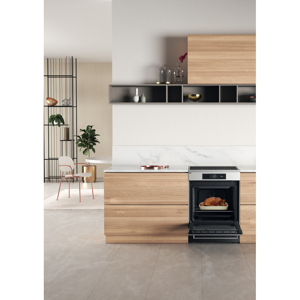 Whirlpool Cuisinière WS68IB8ACX/FR Inox Non Lifestyle frontal open
