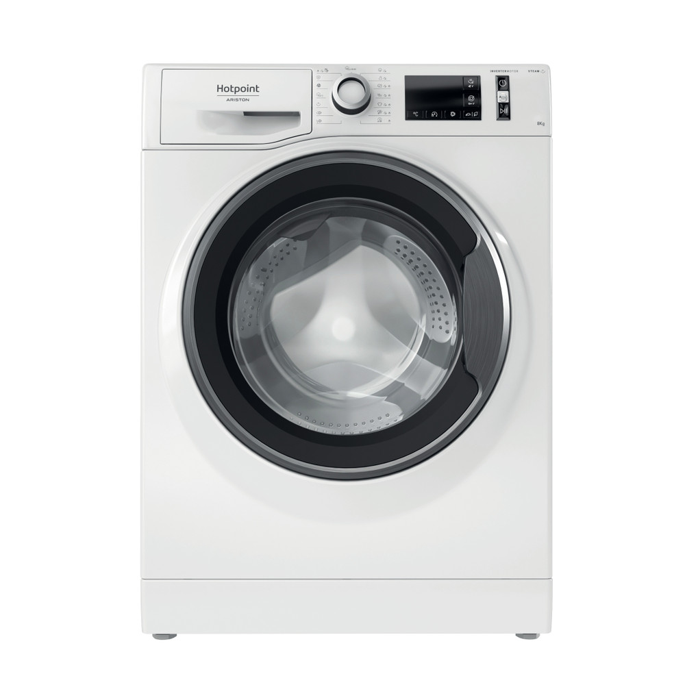 Hotpoint_Ariston Pralka Wolnostojący NM11 846 WS A EU N Biały Ładowany od frontu A Frontal