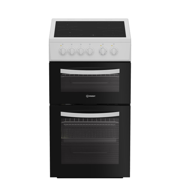 Indesit Double Cooker ITE5VMW White A Vitroceramic Frontal