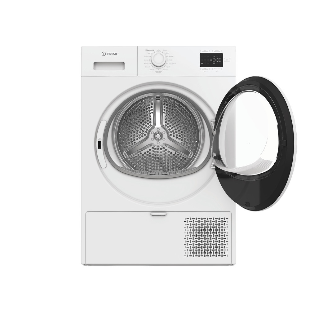 Indesit Dryer IDH E90W IRE White Frontal open