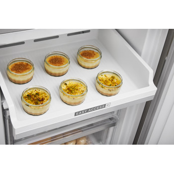 Whirlpool Hűtő/fagyasztó kombináció Szabadonálló W7 831T MX Fekete/Inox 2 doors Drawer