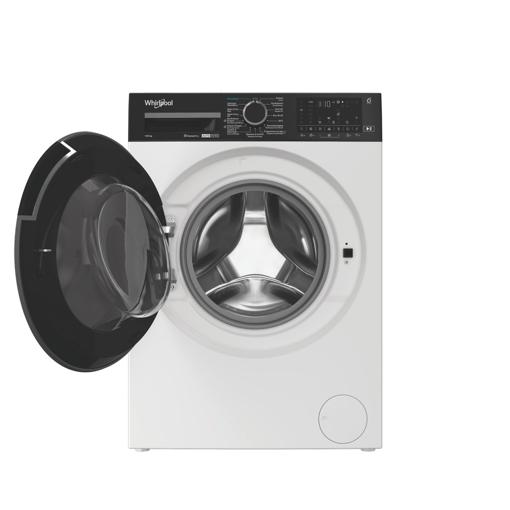 Whirlpool Was-droogcombinatie Vrijstaand WPD 0649W ADS BE Wit Voorlader Frontal open