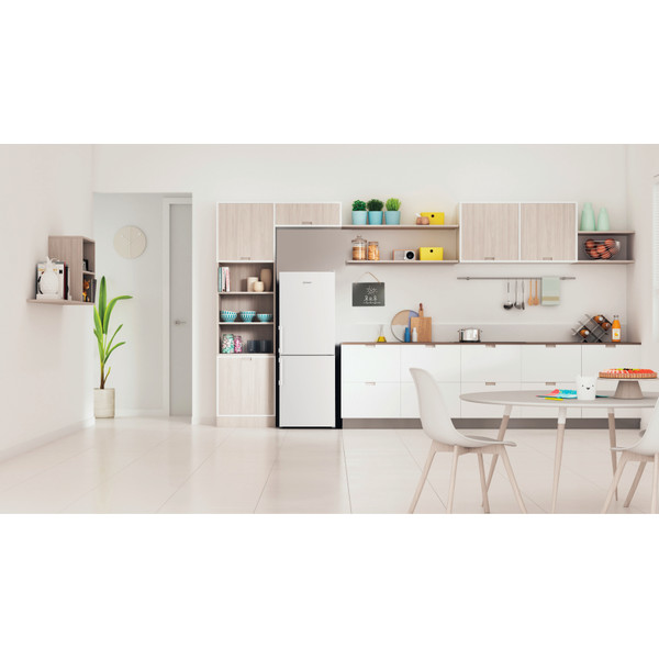 Indesit Fridge-Freezer Combination Free-standing IB55 532 W UK White 2 doors Lifestyle frontal