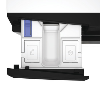 Mquina de lavar roupa autnoma Whirlpool WPM 07W ADS SPT branca com abertura frontal e gaveta