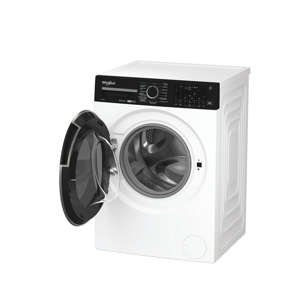 Whirlpool Máquina de lavar e secar roupa Livre Instalação WPD 0736W ADS SPT Branco Carga Frontal Perspective open