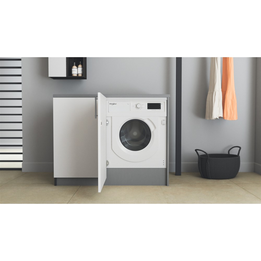 Whirlpool Пральна машина Вбудований (-а) BI WMWG 71483E EU N Білий Front loader A+++ Perspective