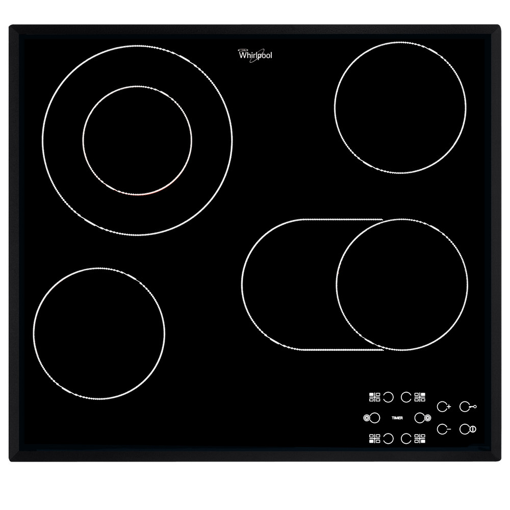 Whirlpool Varná doska AKT 8190/BA Čierna Radiant vitroceramic Frontal