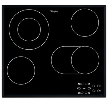 Whirlpool Варильна поверхня AKT 8190/BA Чорний Radiant vitroceramic Frontal