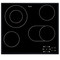 Whirlpool Hob AKT 8190/BA Black Radiant vitroceramic Frontal