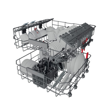Whirlpool Vaatwasser Inbouw WCIC 3C26 PE Volledig geïntegreerd E Technical Translucent