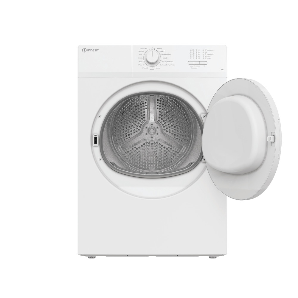 Indesit Dryer C  YD A81 WWGL UK White Frontal open