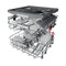Whirlpool Astianpesukone Kalusteisiin sijoitettava WIO 3T133 PFE Full-integrated D Frontal