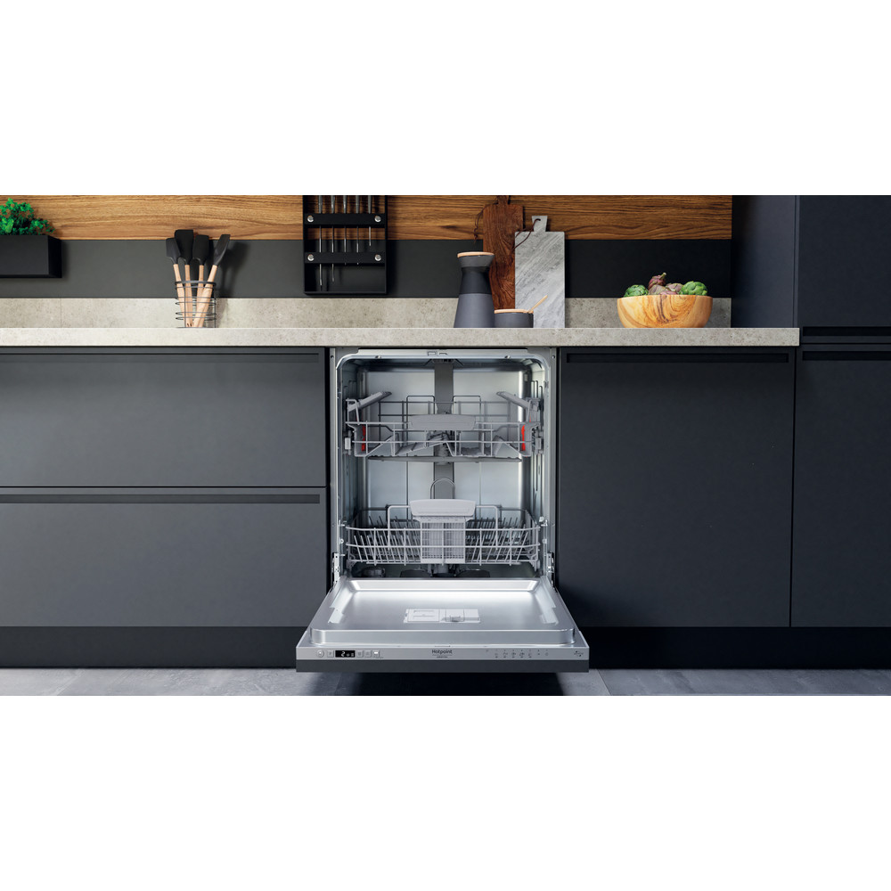 Hotpoint_Ariston Lave-vaisselle Encastrable HIC 3C34 Encastrable D Lifestyle frontal open