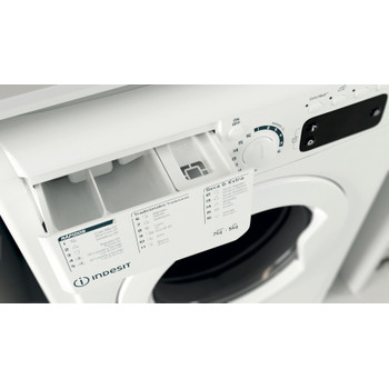 Indesit Lavadora secadora Libre instalación EWDE 751251 W SPT N Blanco Cargador frontal Drawer