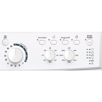 Indesit Lavadora Libre instalación EWC 81251 W EU N Blanco Cargador frontal F Control panel