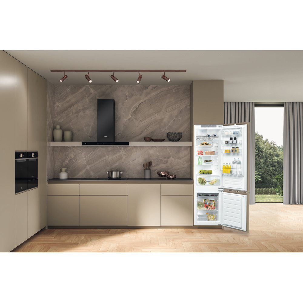 Whirlpool Hűtő/fagyasztó kombináció Beépíthető ART 97101 2 Fehér 2 doors Lifestyle frontal open