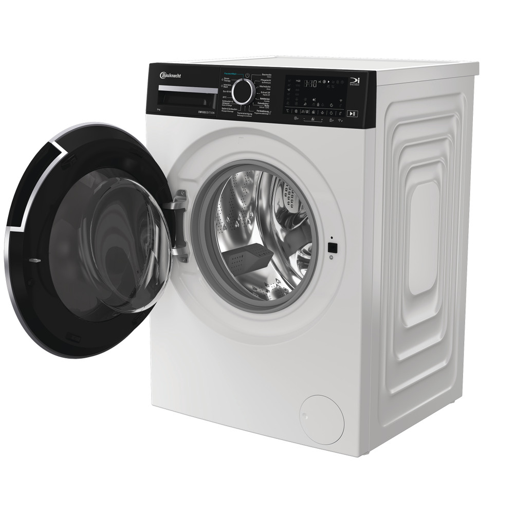 Bauknecht Lave-linge Appareil à pose libre BKWM9109 Blanc Chargeurs frontaux A Perspective open