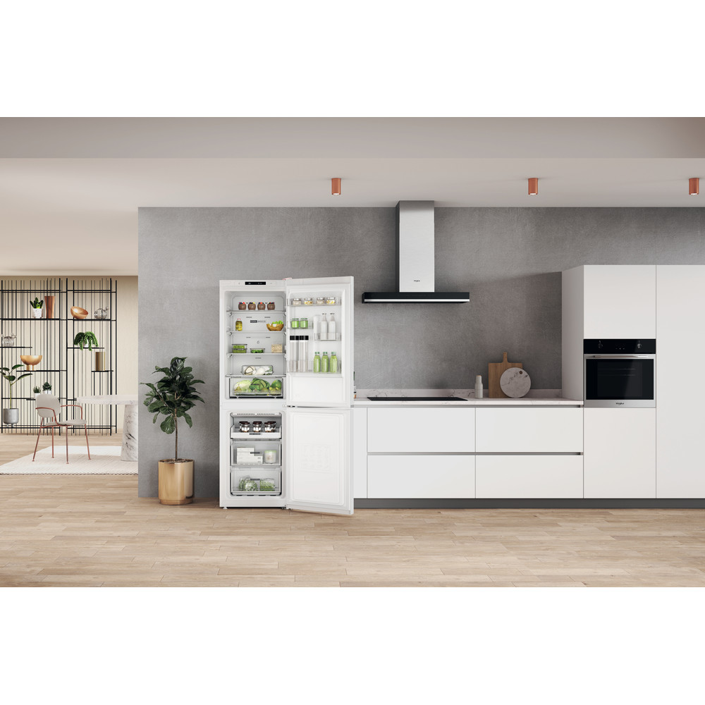Whirlpool Kombinirani hladnjak Samostojeći W7X 81I W Bijela 2 doors Lifestyle frontal open