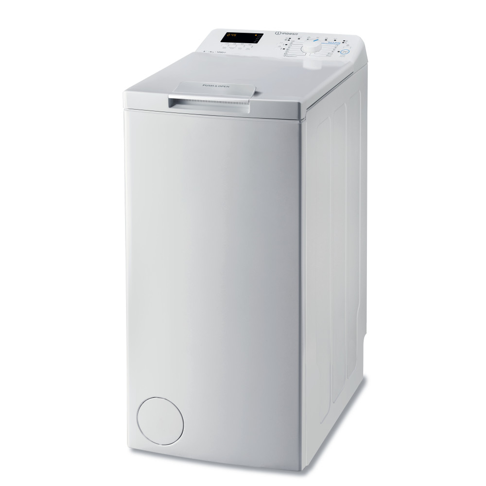 Indesit Пральна машина Соло BTW D61253 (EU) Білий Top loader A+++ Perspective
