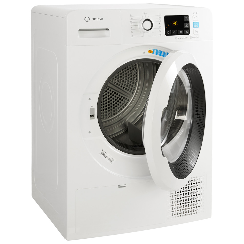 Indesit Szárító YT M11 82K RX EU Fehér Perspective open
