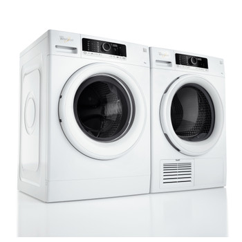 Whirlpool Maşină de spălat rufe Independent FSCR70211 Alb Încărcare frontală A+++ Perspective