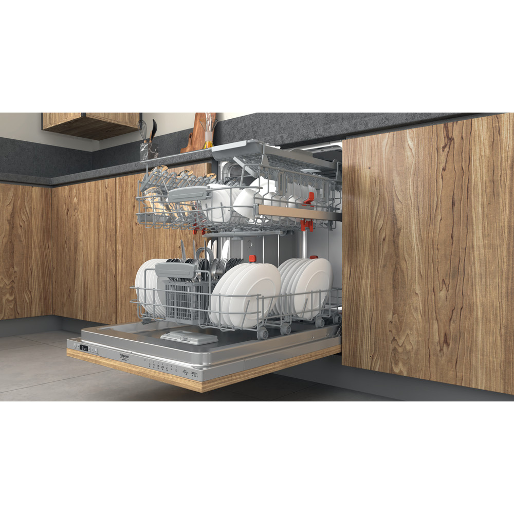 Hotpoint_Ariston Lavavajillas Incorporado HI 5020 WC Full-integrated E Lifestyle perspective open