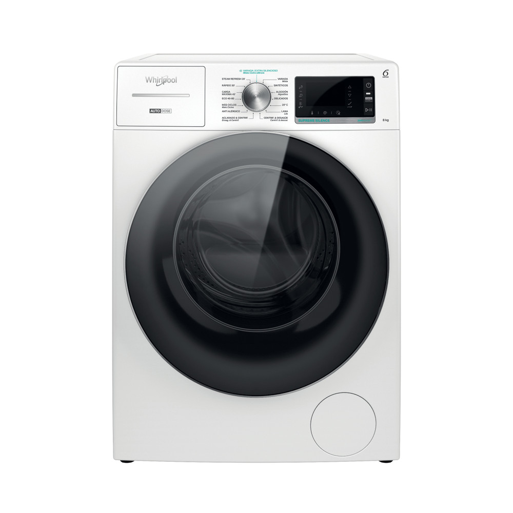 Whirlpool Lavadora Libre instalación W7X W845WR SPT Blanco Cargador frontal B Frontal
