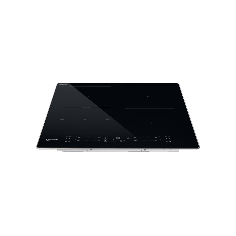 Bauknecht Kogeplade BS 5860F CPAL Black Induction vitroceramic Frontal top down