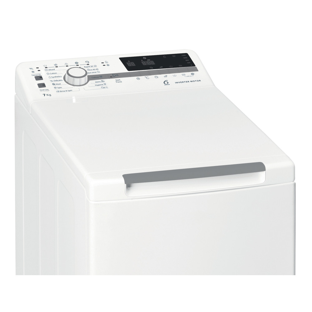 Whirlpool Perilica za rublje Samostojeći TDLR 7221BS EU/N Bijela Gornje punjenje E Control panel
