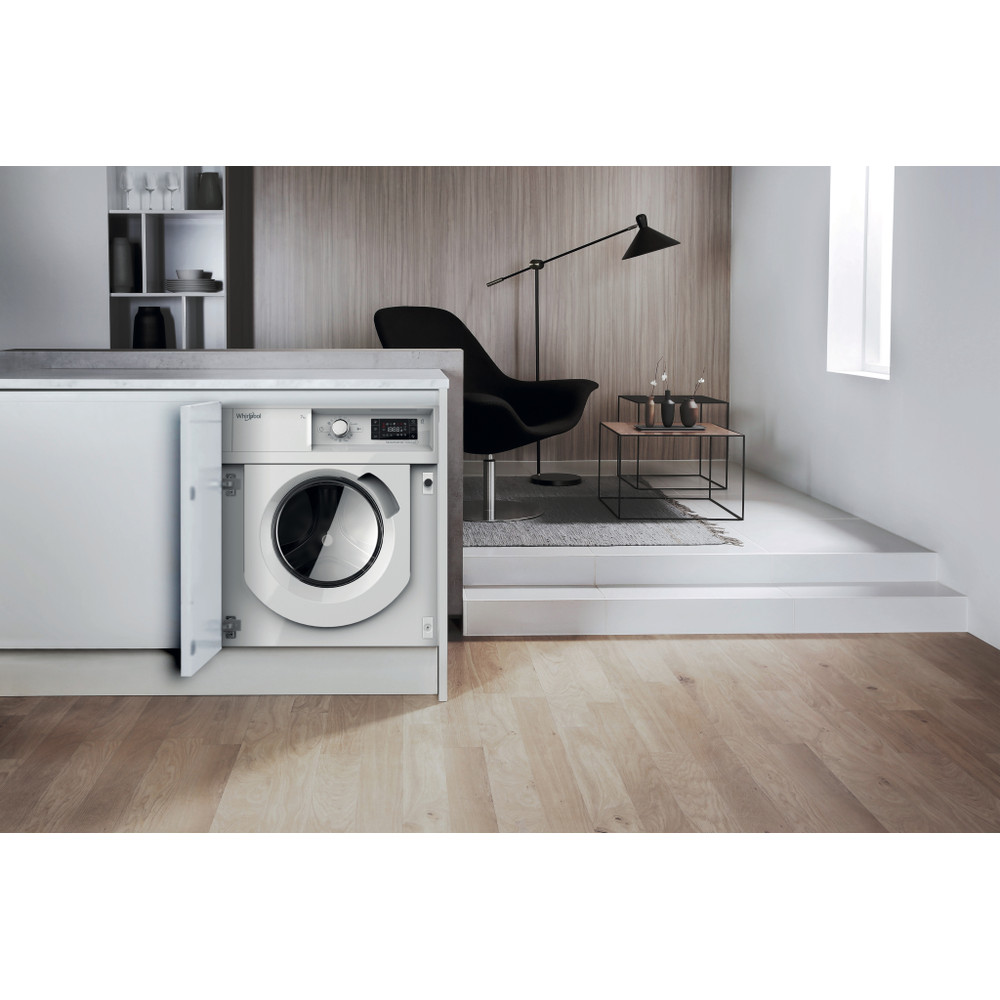 Whirlpool Lavadora Encastre BI WMWG 71483E EU N Blanco Cargador frontal D Lifestyle frontal