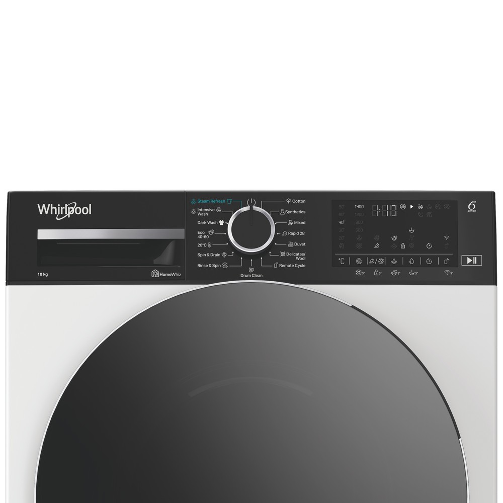 Whirlpool Maşină de spălat rufe Independent WAM 09WBC EE Alb Încărcare frontală A Control panel