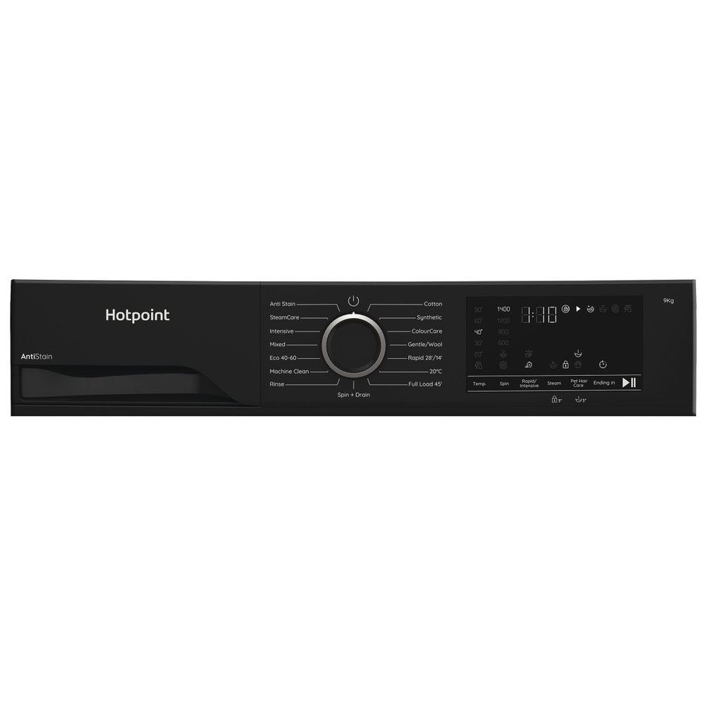 Hotpoint Washing machine Free-standing H 91B ANTI STAIN IRE Black Front loader A Program