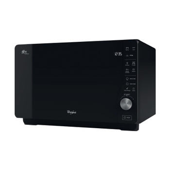 Whirlpool Mikrovågsugn Fristående MWF 427 BL Black Elektronisk 25 MW+grillfunktion 800 Perspective