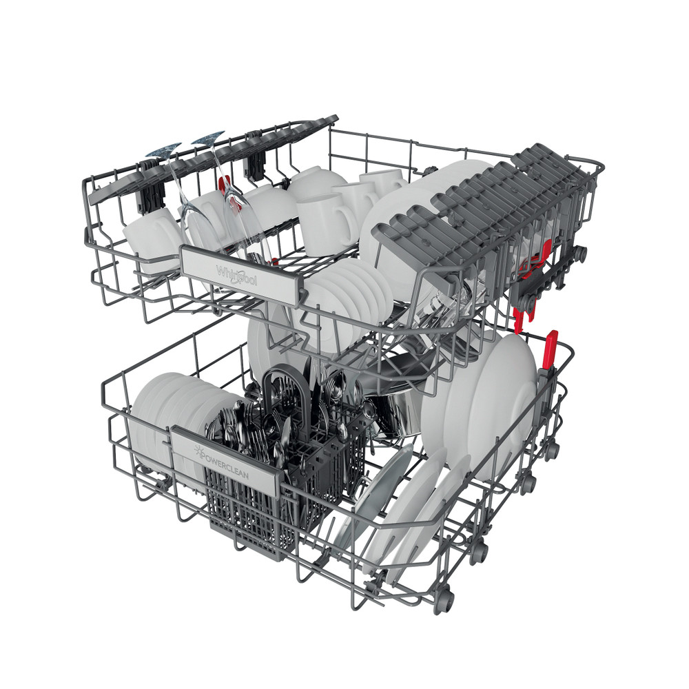 Whirlpool Umývačka riadu Vstavané WBO 3T333 P 6.5 X Half-integrated D Technical Translucent