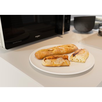 Whirlpool Microgolfoven Vrijstaand MCP 349 SL Zilver Elektronisch 25 Combimicrogolfoven 800 Perspective