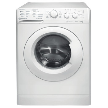 Indesit Lavadora Libre instalación MTWC 91083 W SPT Blanco Cargador frontal D Frontal