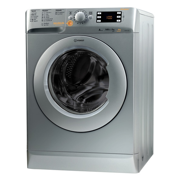 Indesit Washer dryer Free-standing XWDE 961480X S GCC Silver Front loader Perspective