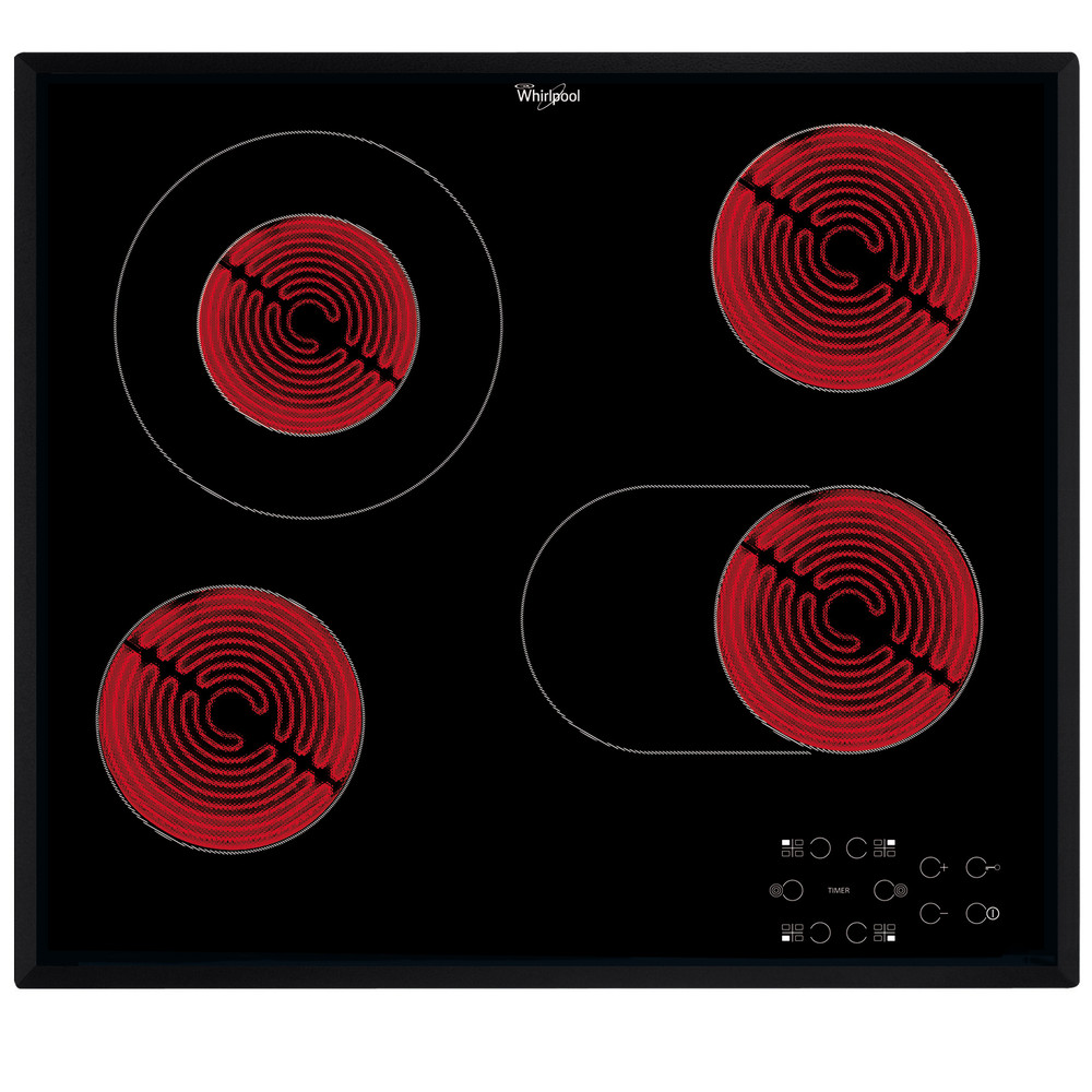 Whirlpool Főzőlap AKT 8190/BA Fekete Radiant vitroceramic Heating element