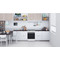Indesit Κουζίνα IS67M4KHW/E Λευκό Μεικτή Lifestyle frontal