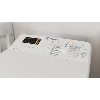 Indsit Maşină de spălat rufe Independent BTW S60400 EU/N Alb Încărcare Verticală C Lifestyle control panel