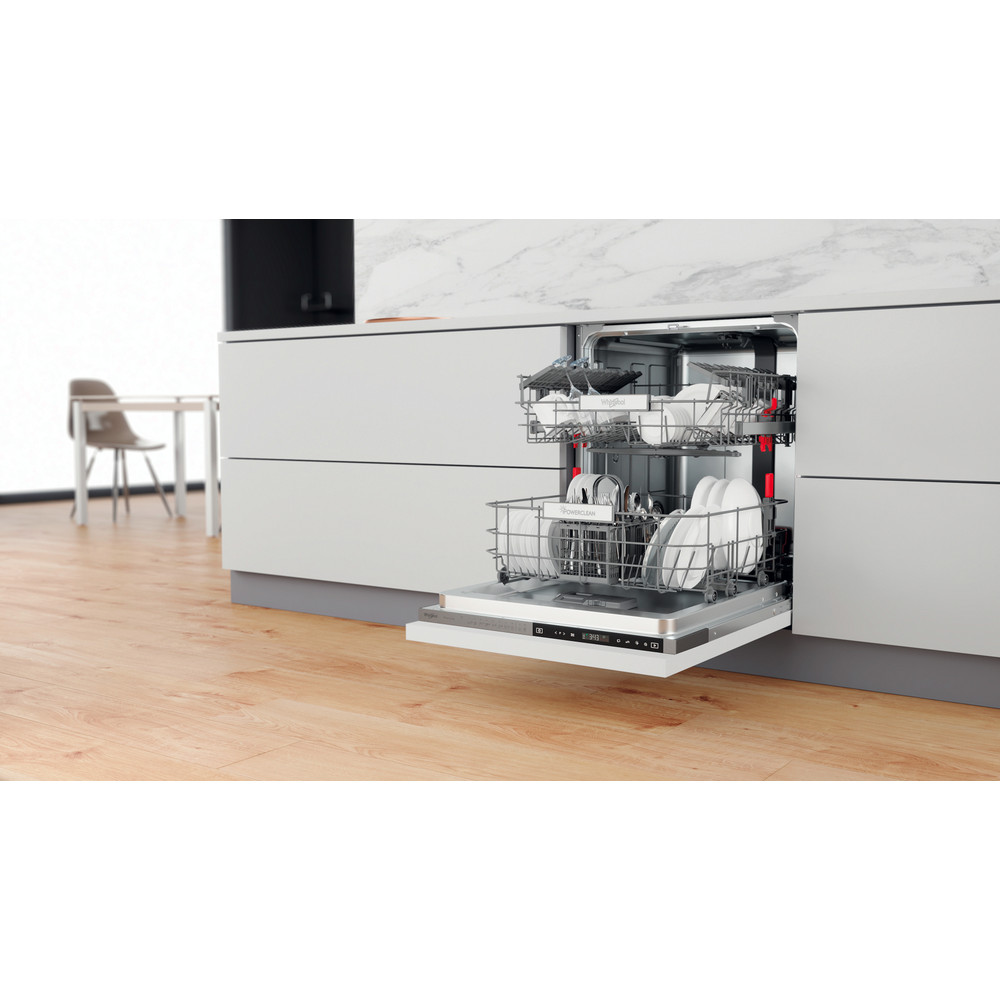 Whirlpool Mosogatógép Beépíthető WIP 4T133 PE S Full-integrated D Lifestyle perspective open