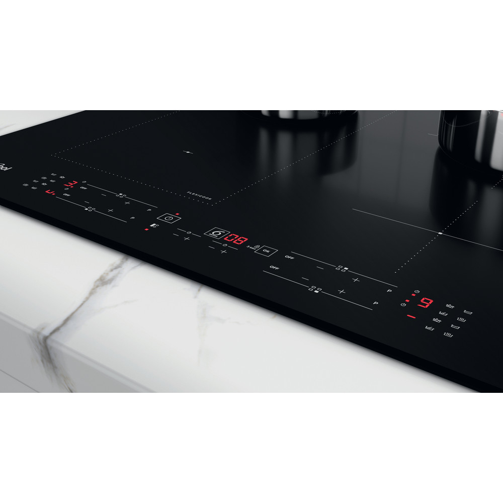 Whirlpool Table de cuisson WL B4265 BF/IXL Noir Induction vitroceramic Lifestyle control panel