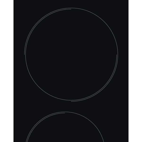 „Indesit“ Paviršius AAR 160 C Juoda Radiant vitroceramic Heating element