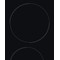 „Indesit“ Paviršius AAR 160 C Juoda Radiant vitroceramic Heating element